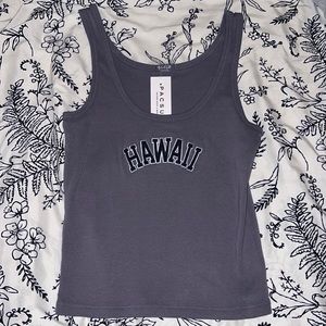 embroidered hawaii brandy melville tank